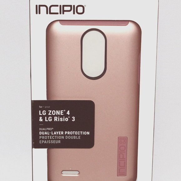 INCIPIO DUALPRO DUAL-LAYER PROTECTION FOR LG ZONE 4 & LG RISIO 3 - Picture 1 of 2